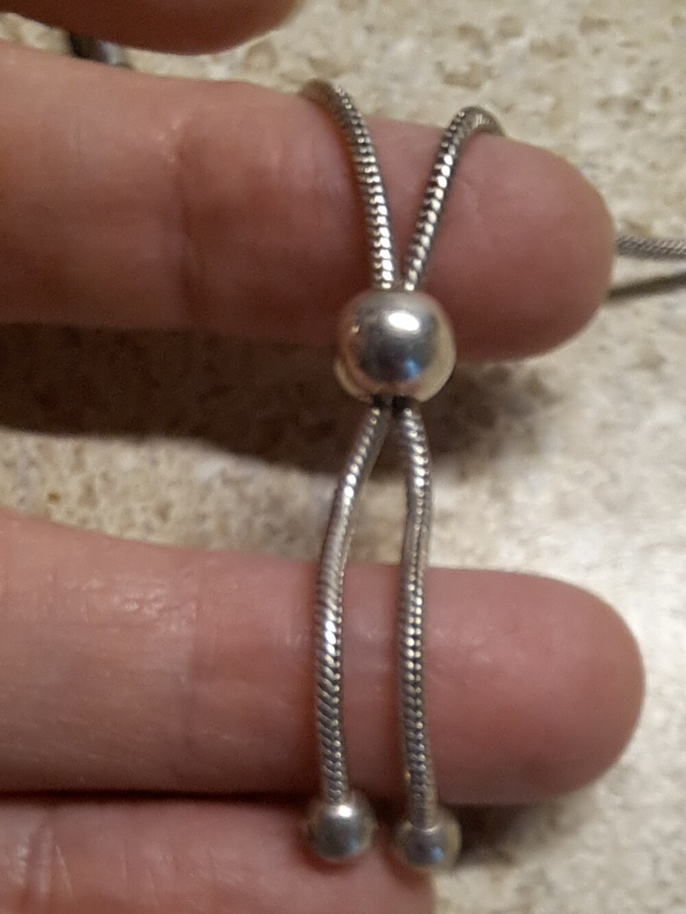 Pandora Snake Chain Bracelet With Charm - Picture 6 of 9